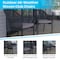 Flash Furniture Set of 2 Black All-Weather Woven Patio Chairs, 2PK SDA-AD892006-BK-2-GG - alternate 2